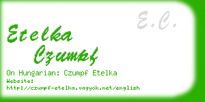 etelka czumpf business card